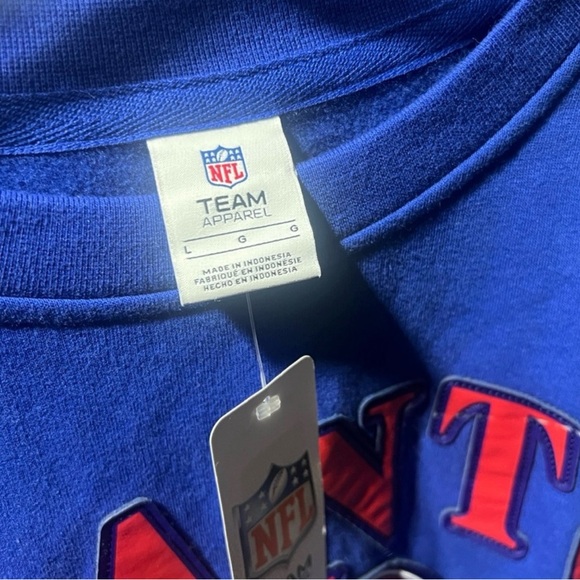 NWT NFL Giants Crewneck Sweatshirt Men’s Large - Picture 3 of 4
